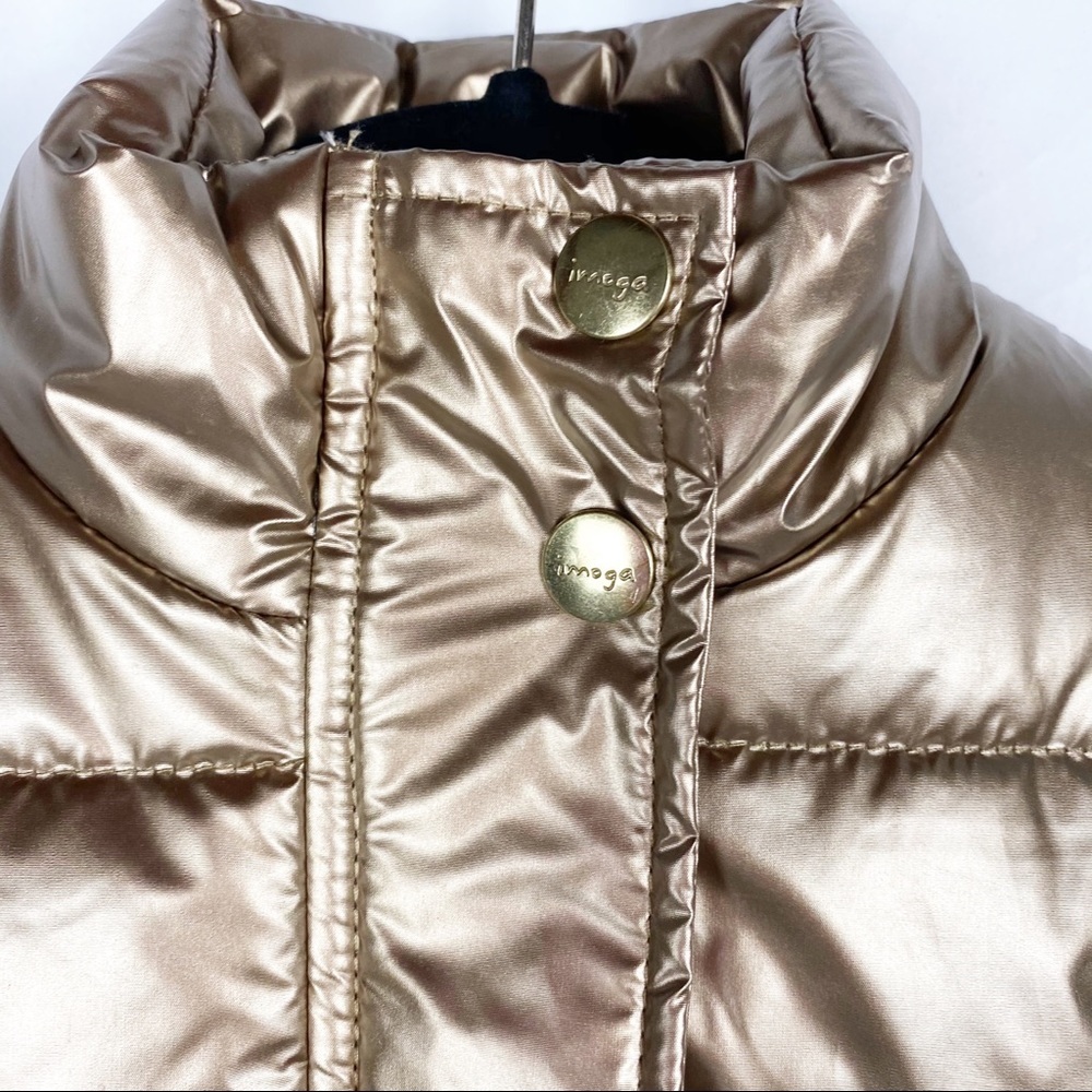 IMOGA Girls Gold Puffer Vest 4T - Picture 2 of 5